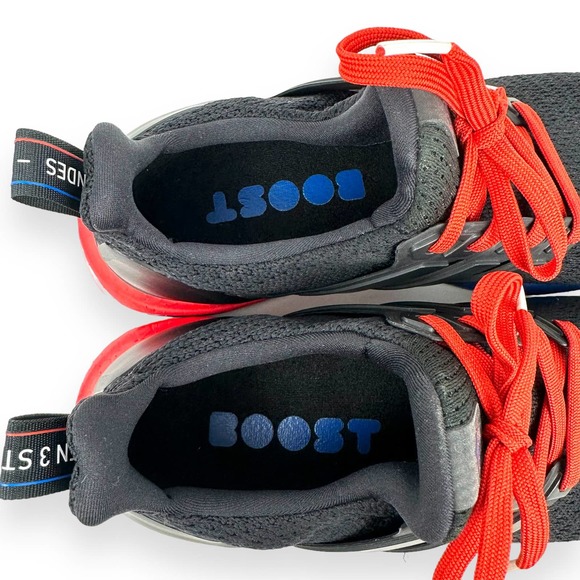 Adidas UltraBoost DNA Core Black Lush Red Running Sneaker Sz 7 Youth 8.5 Womens - Picture 9 of 14